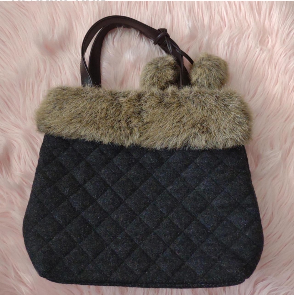 Bath & Body Works faux fur wintercore handbag
